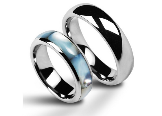 Perleťové snubní prsteny