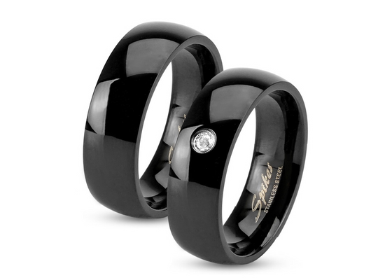Černé snubní prsteny