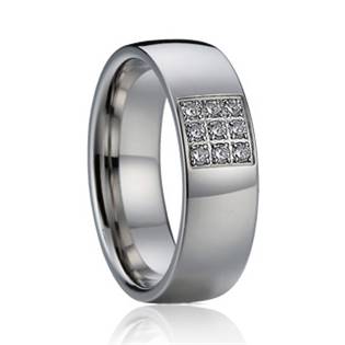 AN1016 Dámský snubní prsten se zirkony