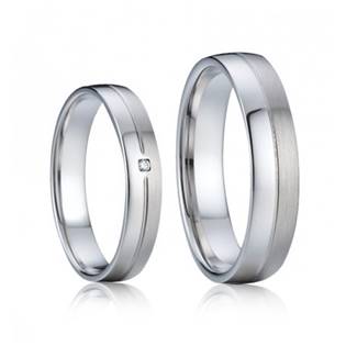 AN1030 Snubní prsteny, stříbro AG 925/1000 - pár