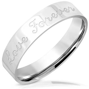 Dámský ocelový snubní prsten Love Forever OPR0108
