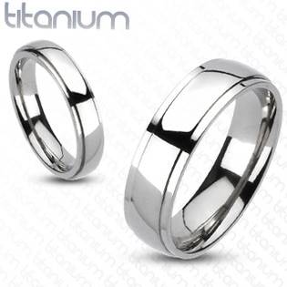 Dámský snubní prsten titan, šíře 4 mm, vel. 50