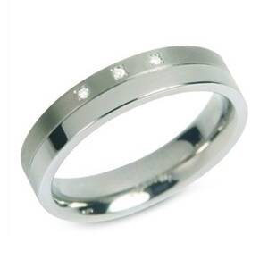 Dámský titanový prsten s diamanty 0129-03