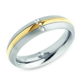 Dámský titanový snubní prsten s diamanty 0131-04