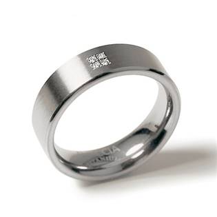 Dámský titanový snubní prsten s diamanty BOCCIA® 0101-12