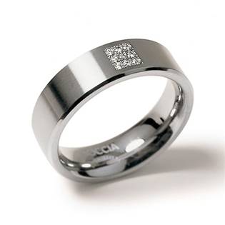 Dámský titanový snubní prsten s diamanty BOCCIA® 0101-13
