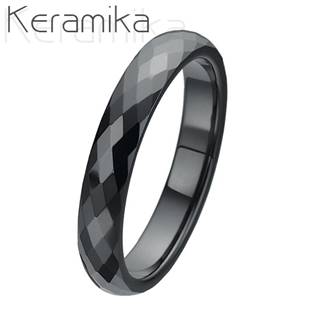 KM1002-4 Dámský keramický snubní prsten, šíře 4 mm