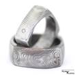 Snubní ocelový prsten damasteel (1)