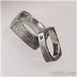 Kovaný ocelový prsten damasteel FOTO7