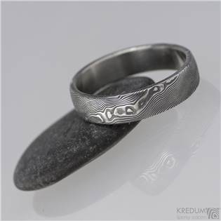 KS1001 Dámský kovaný prsten Damasteel Prima