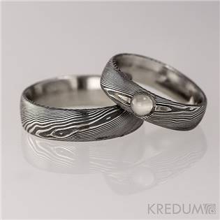 KS1001-MK Pánský prsten damasteel PRIMA