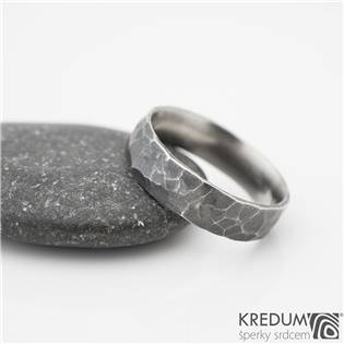 KS1040-SF Pásnký kovaný prsten Natura