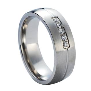 NSS1008 Dámský snubní prsten se zirkony