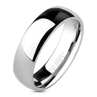 NSS1010 Dámský ocelový snubní prsten, 6 mm