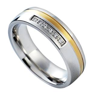 NSS1018 Dámský snubní prsten se zirkony