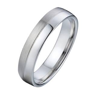NSS3017 Dámský snubní ocelový prsten šíře 4 mm