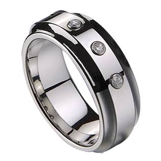 NWF1004 Dámský snubní prsten se 3mi zirkony