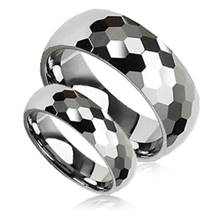 NWF1006 Wolframové snubní prsteny - pár