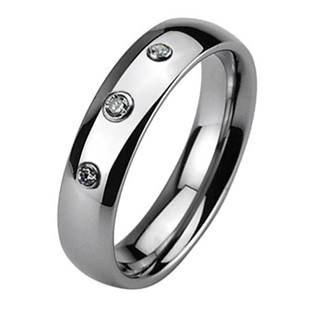 NWF1025 Dámský snubní prsten, 3 zirkony