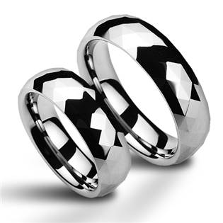 NWF1035 Wolframové snubní prsteny - pár