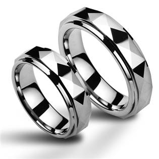 NWF1037 Wolframové snubní prsteny - pár