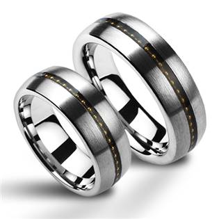 NWF1043 Wolframové snubní prsteny - pár