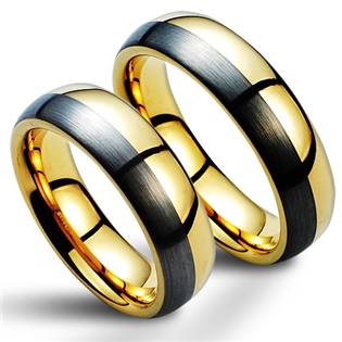 NWF1045 Wolframové snubní prsteny - pár