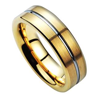 NWF1053 Pánský snubní prsten zlacený