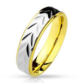 Ocelový prsten šíře 5 mm