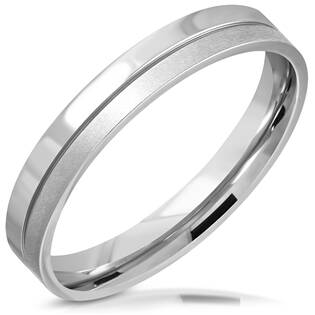 Ocelový snubní prsten, vel. 49
