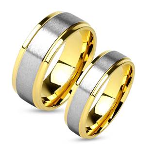 OPR0009 Ocelové snubní prsteny - pár