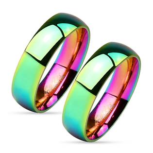 OPR0013 Ocelové snubní prsteny - pár