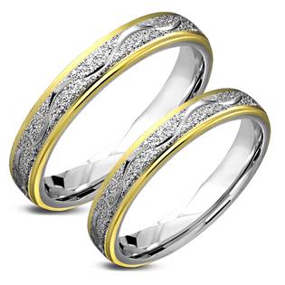 OPR0019 Ocelové snubní prsteny - pár