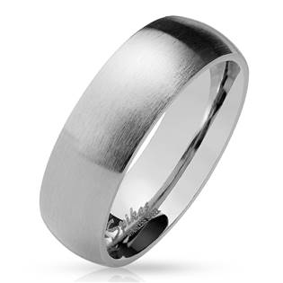 OPR0028 Dámský prsten matný, šíře 6 mm