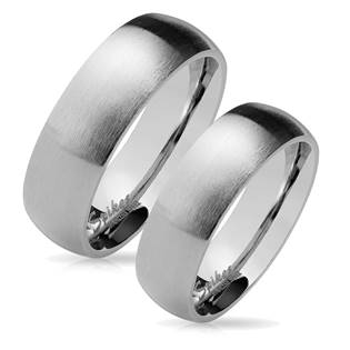 OPR0028 Ocelové snubní prsteny - pár