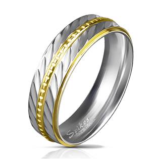 OPR0030 Pánský snubní prsten šíře 6 mm