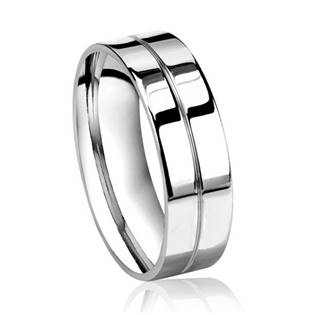 OPR0035 Pánský ocelový prsten, šíře 8 mm