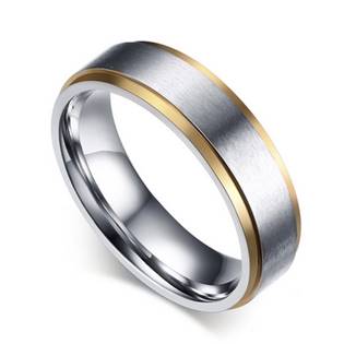 OPR0038 Dámský ocelový prsten, šíře 6 mm