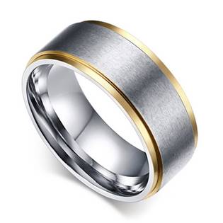 OPR0038 Pánský ocelový prsten, šíře 7 mm