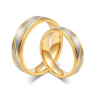 OPR0044 Ocelové snubní prsteny - pár