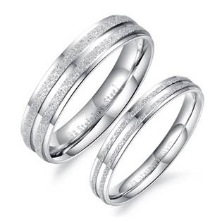 OPR0050 Ocelové snubní prsteny - pár