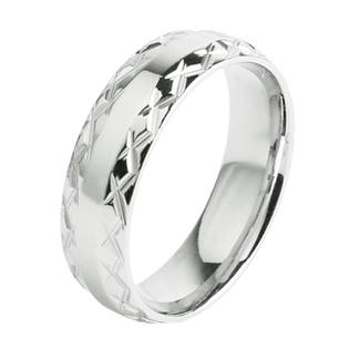 OPR0057 Dámský ocelový prsten, šíře 6 mm