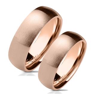 OPR0071 Zlacené ocelové snubní prsteny - pár 