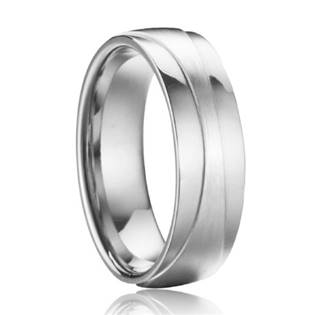 OPR0085 Pánský ocelový prsten, šíře 7 mm