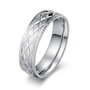 OPR0087 Dámský ocelový prsten, šíře 6 mm