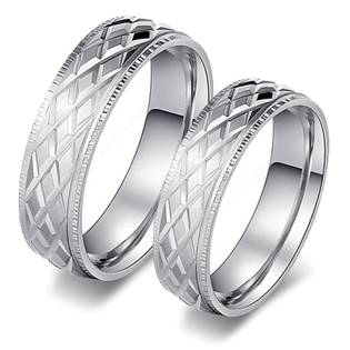 OPR0087 Ocelové snubní prsteny - pár