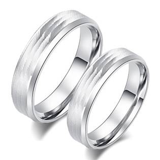 OPR0088 Ocelové snubní prsteny - pár