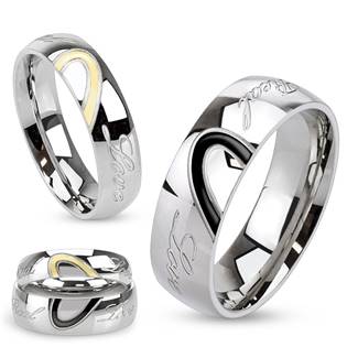 OPR1015 Snubní ocelové prsteny LOVE - pár