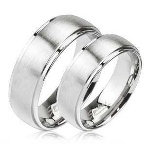 OPR1454 Snubní prsteny ocel - pár