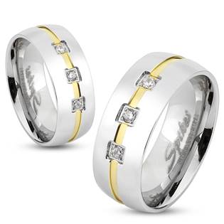 OPR1515 Snubní prsteny ocel - pár